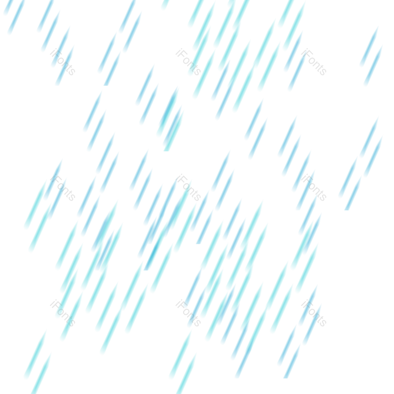 插画图片,雨水节气元素,雨滴PNG,免抠素材